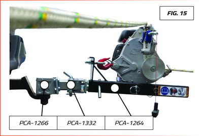 SYSTÈME D'ANCRAGE HECK-PACK AVEC ADAPTATEUR POUR BOULES D'ATTELAGE DE 50 MM 